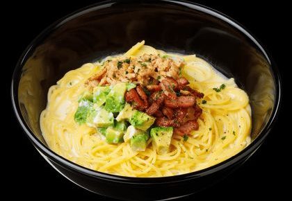  アボカドとツナのこくうまクリームスープすぱ