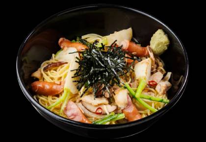  蕪と茸とツナの和風すぱわさび添え