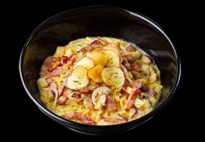  紅はるかの濃厚クリームカルボナーラ