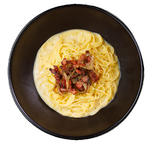 カリカリベーコンのクリーミーカルボナーラ