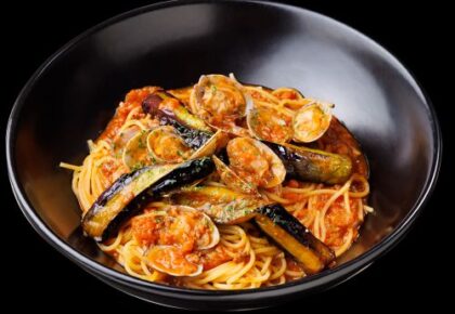  あさりとなすの濃厚クリームミートすぱ